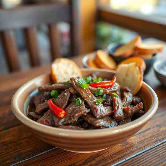 Tinala Katne - Guam's Salt Dried Beef Recipe